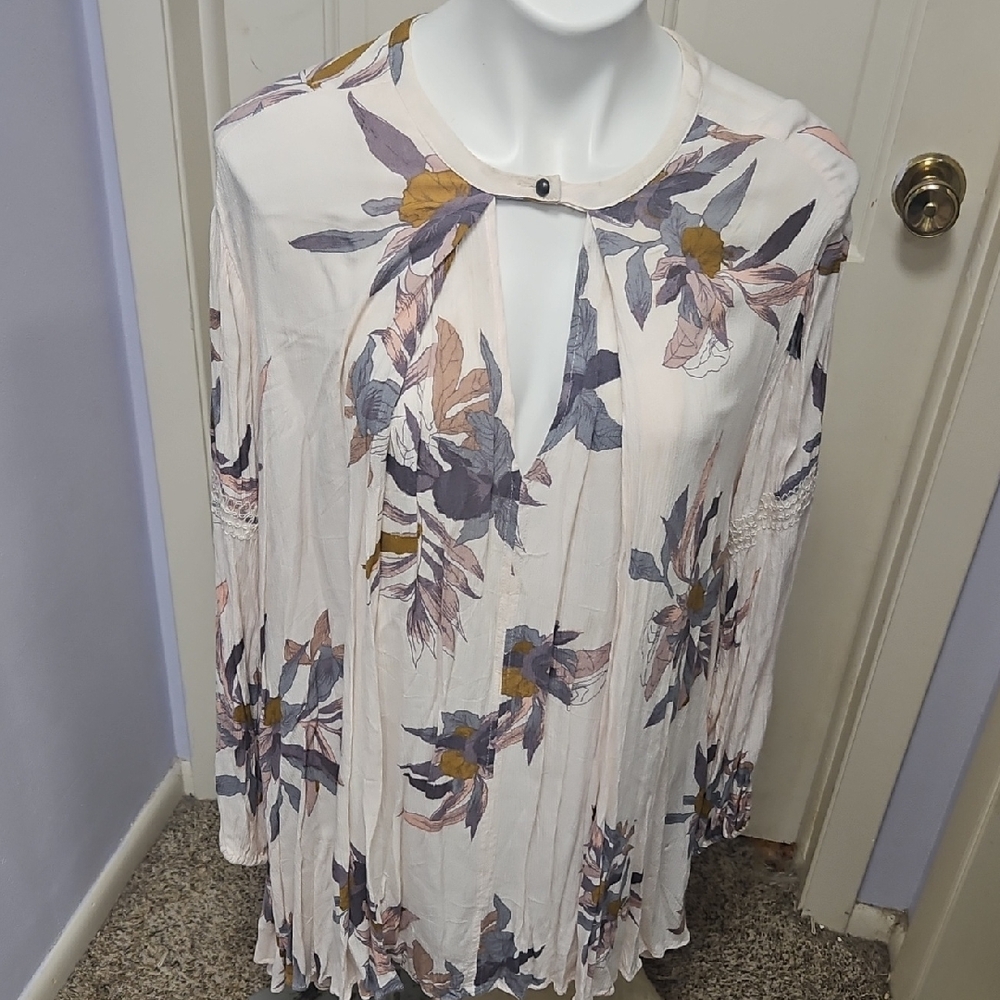 Free people gauze dress blouse tunic - Picture 1 of 8